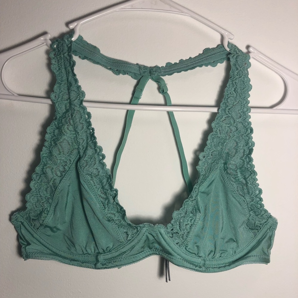 Sea foam green Aerie Happy Bra (Unlined)